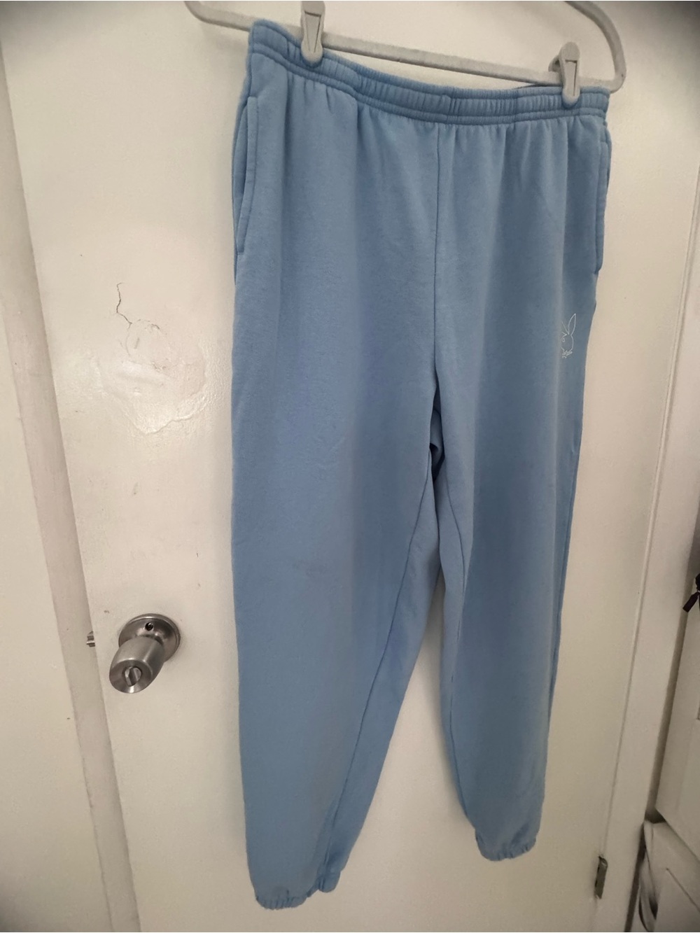PLAYBOY Light Blue Drawstring Joggers - Picture 3 of 10